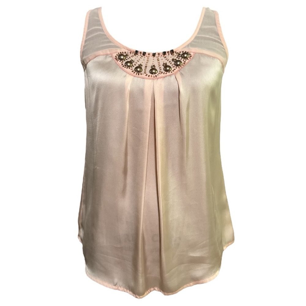 Express Embellished Sleeveless Blouse